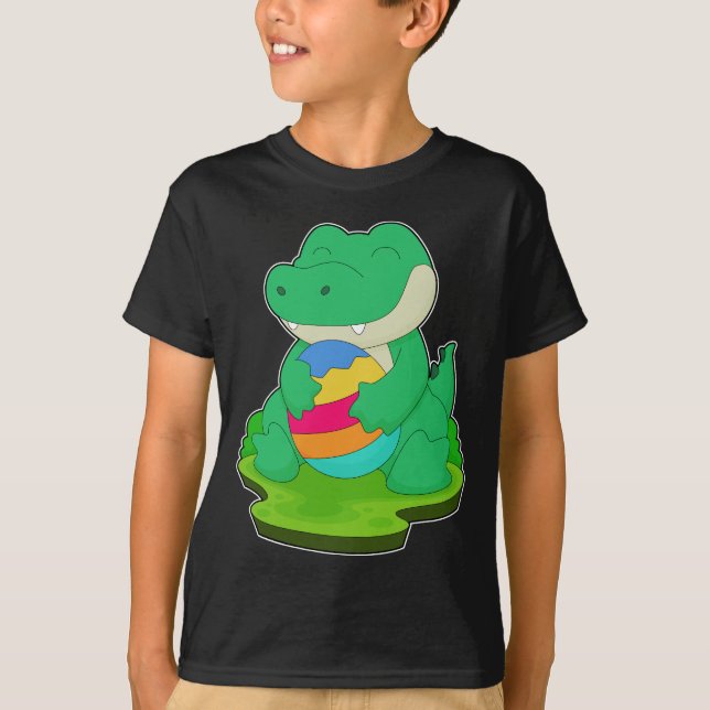Påskägget Crokodile Påsk T Shirt (Framsida)