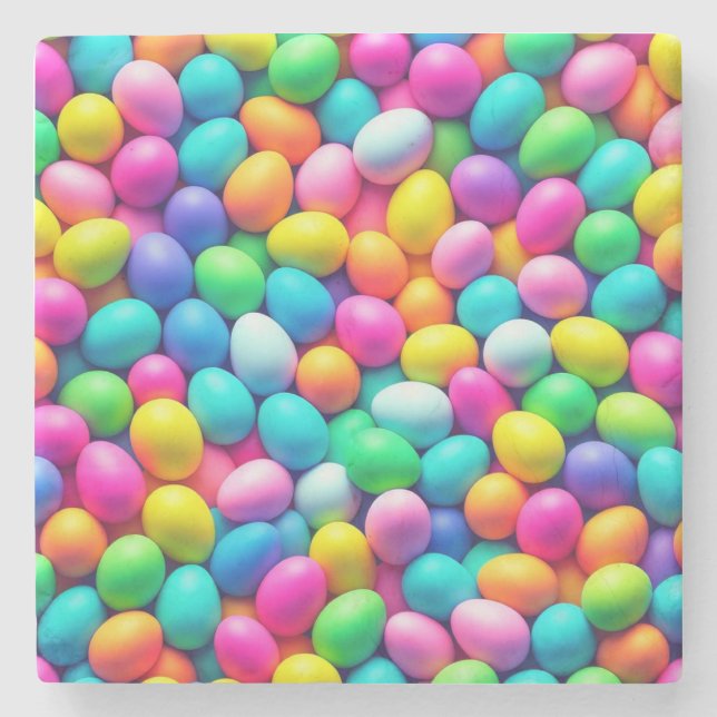 Påskägget färgad/Vår Stenunderlägg (Framsidan)