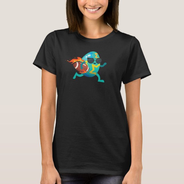 Påskägget Football Player Sports Boys Girls Kids T Shirt (Framsida)