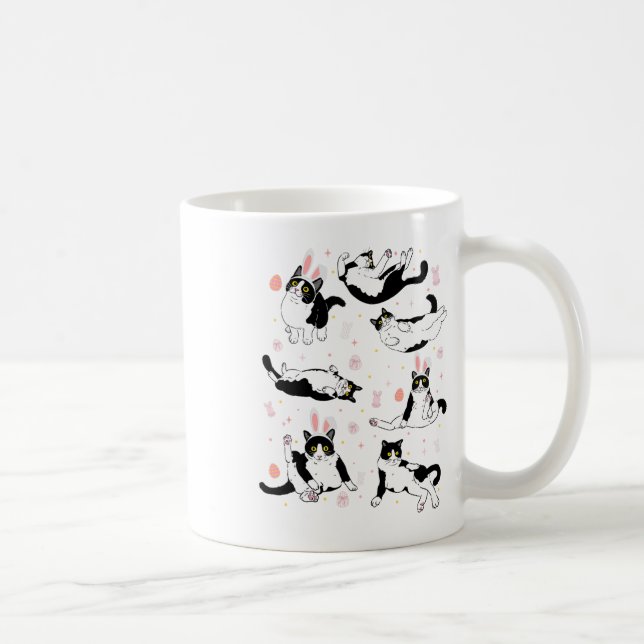Påskägget Glad påsk Bunny Tuxe Kaffemugg (Höger)