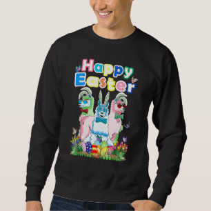 Påskägget Glad påsk Bunny Womens Llama Lång Ärmad Tröja