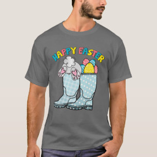 Påskägget Hunter Kid för höglandshögdagrar i glad T Shirt