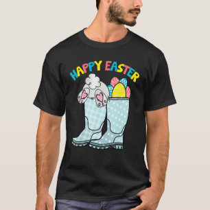 Påskägget Hunter Kid för höglandshögdagrar i glad T Shirt