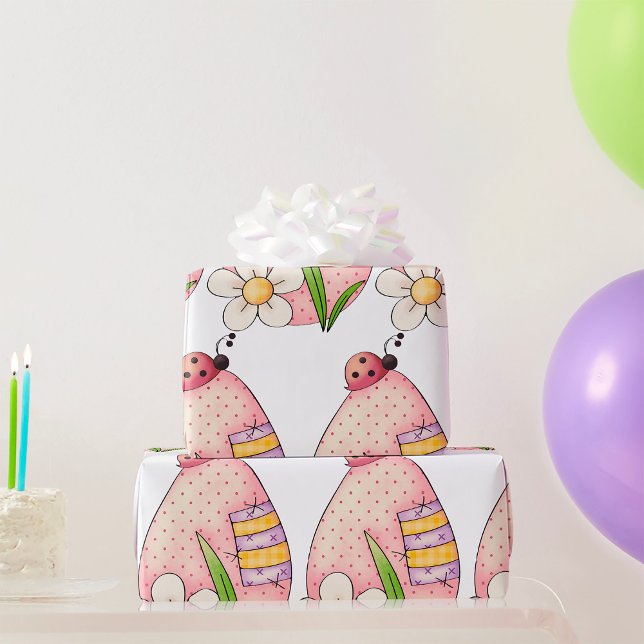 Påskägget nyckelpiga presentpapper (Skapare uppladdad)