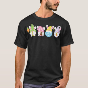 Påskägget påsk Gnomes Jakt Basket Bunny Öster T Shirt