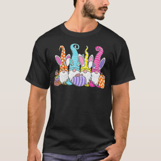 Påskägget påsk Gnomes Jakt Basket Bunny Öster T Shirt
