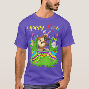 Påskägget Platypus Älskare Blommigt  Funny Platypu T Shirt