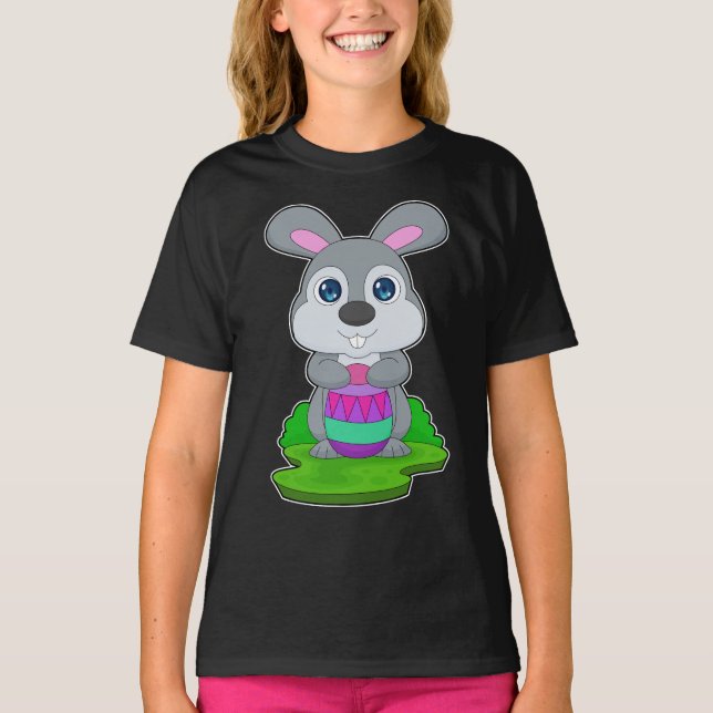 Påskägget Rabbit Påsk T Shirt (Framsida)