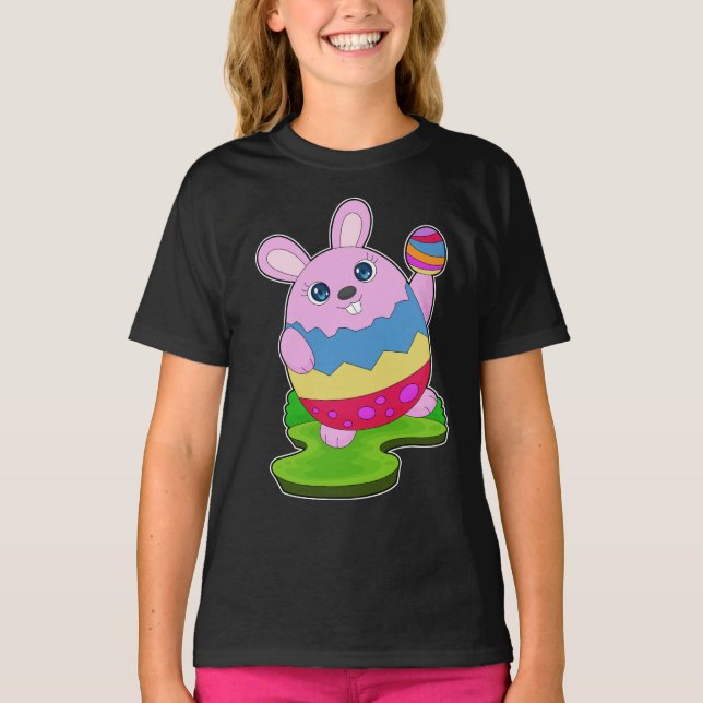 Påskägget Rabbit Påsk T Shirt (Framsida)