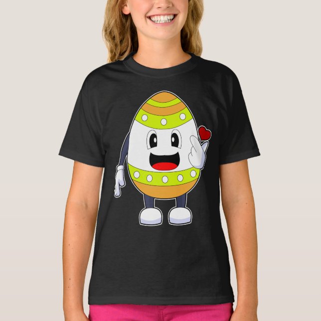 Påskägget Rabbit Påsk T Shirt (Framsida)