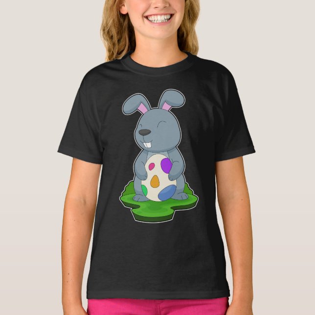 Påskägget Rabbit Påsk T Shirt (Framsida)