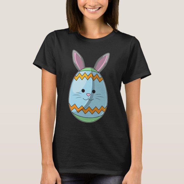 Påskägget Rabbit Påsk T Shirt (Framsida)