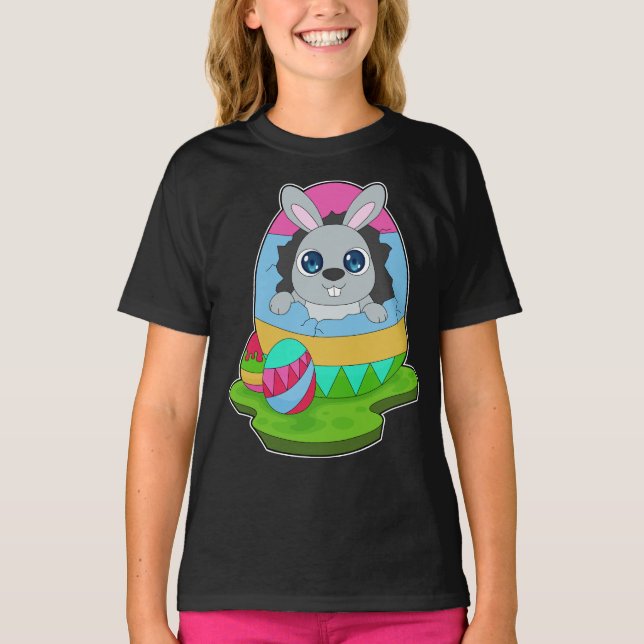 Påskägget Rabbit Påsk T Shirt (Framsida)