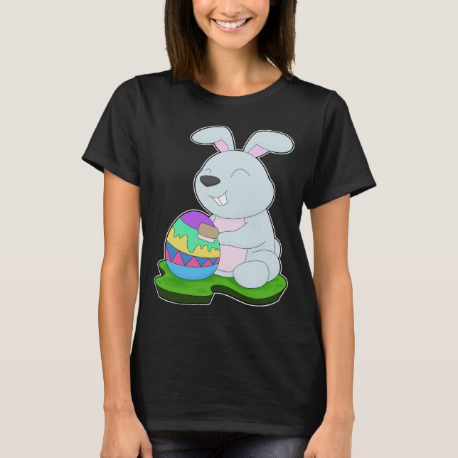 Påskägget Rabbit Påsk T Shirt (Framsida)