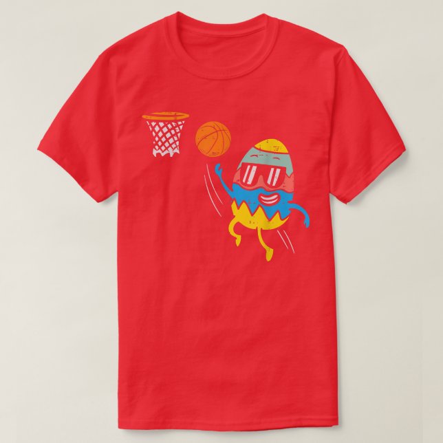 Påskägget spelar basketbollsport Manar Boys T Shirt (Design framsida)