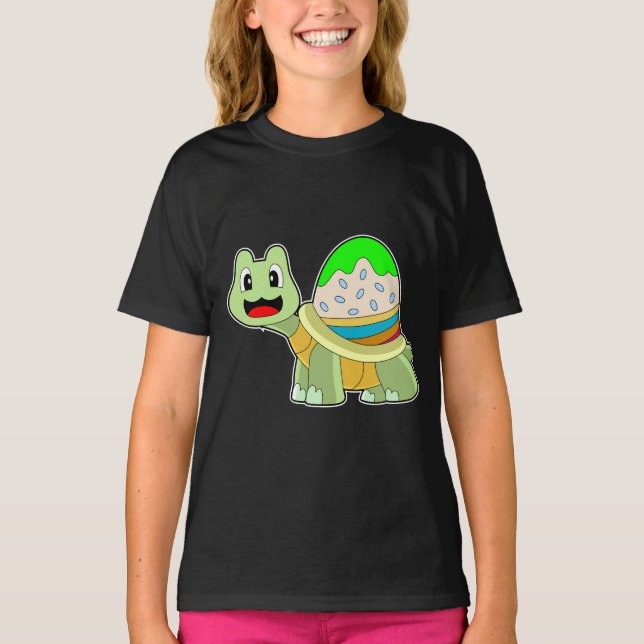 Påskägget Turtle Påsk T Shirt (Framsida)