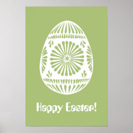 Påskäggets anpassningsbar poster text