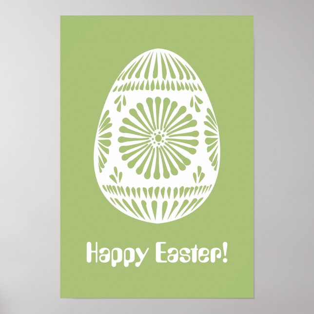 Påskäggets anpassningsbar poster text (Framsidan)