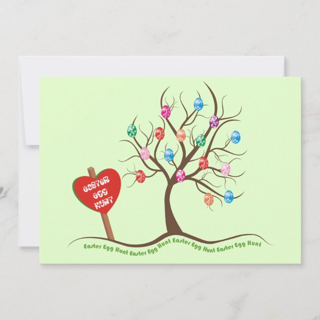Påskäggets Hunt-inbjudningar Inbjudningar (Framsida)