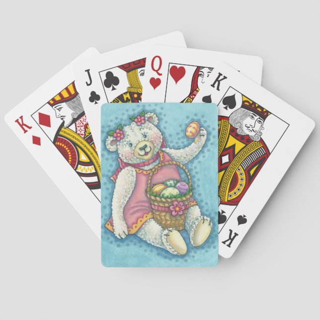 PÅSKÄGGETS NALLE PLAYING CARDS Poker Spel Kort (Baksidan)