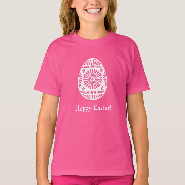Påskäggets textskjortor för anpassningsbar & jacka tee shirt (Framsida)
