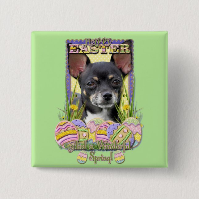 Påskäggkakor - Chihuahua Knapp (Framsida)