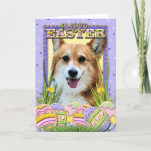 Påskäggkakor - Corgi Helgkort