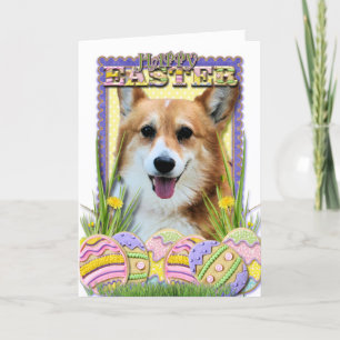 Påskäggkakor - Corgi Helgkort