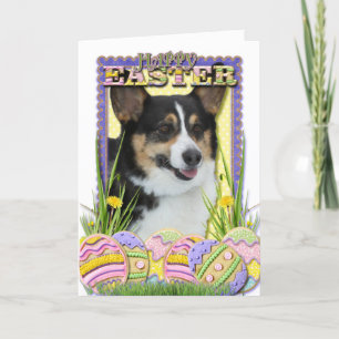 Påskäggkakor - Corgi Helgkort