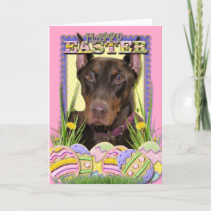 Påskäggkakor - Doberman Helgkort