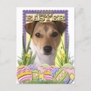 Påskäggkakor - jack Russell Helg Vykort