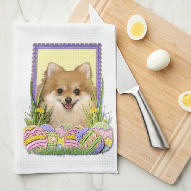 Påskäggkakor - Pomeranian Kökshandduk (Vikt i Fjärdedel)