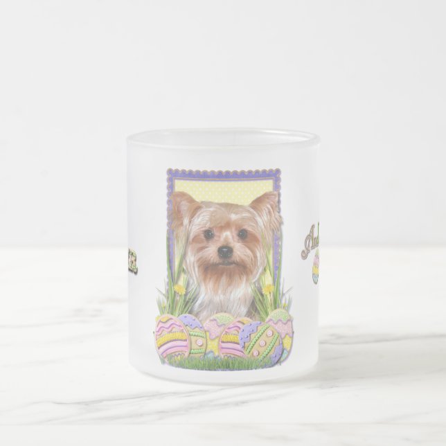 Påskäggkakor - Yorkshire Terrier Frostad Glasmugg (Center)