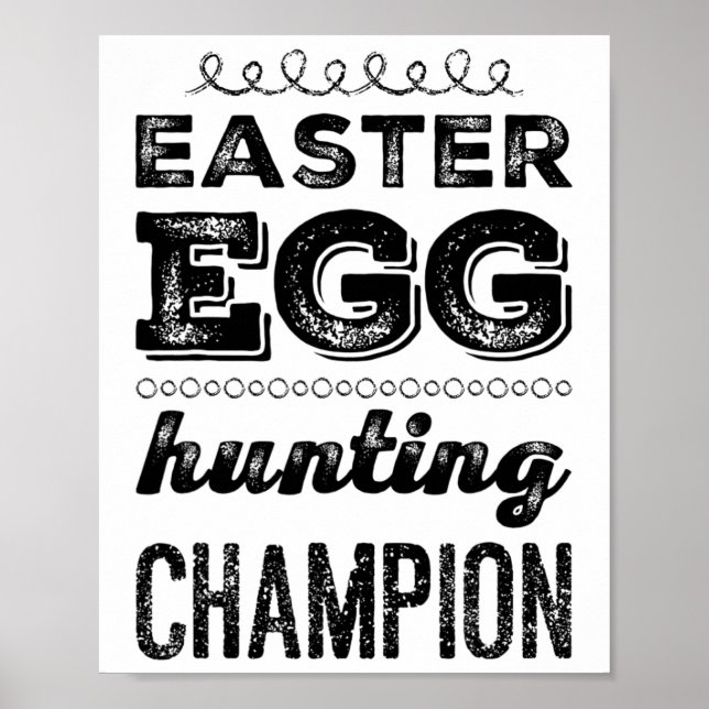 Påskäggs Hjälte Påskägg Jakt Mästare Påsk Poster (Framsidan)