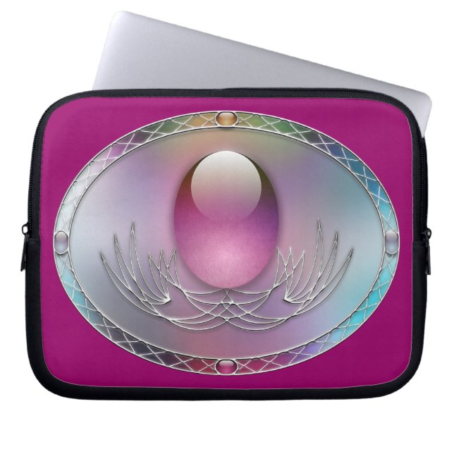 Påskäggsfodral för bärbar dator laptop sleeve (Framsidan)
