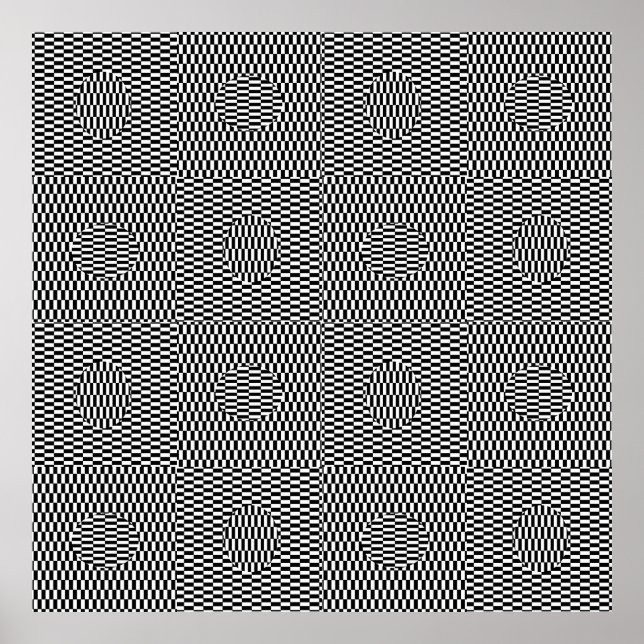 Påskäggsjakt OpArt Poster (Framsidan)
