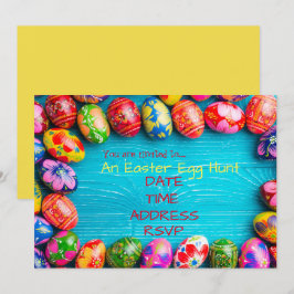 Påskäggsjakt Påskfest Inbjudningar