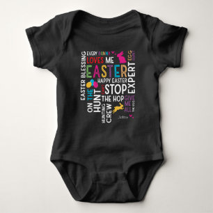 Påskäggsjakt Word Cloud med namn svart T Shirt