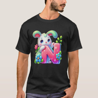 Påskalfabet Bokstav N u2013 Rollig ABC-ägg för K T Shirt