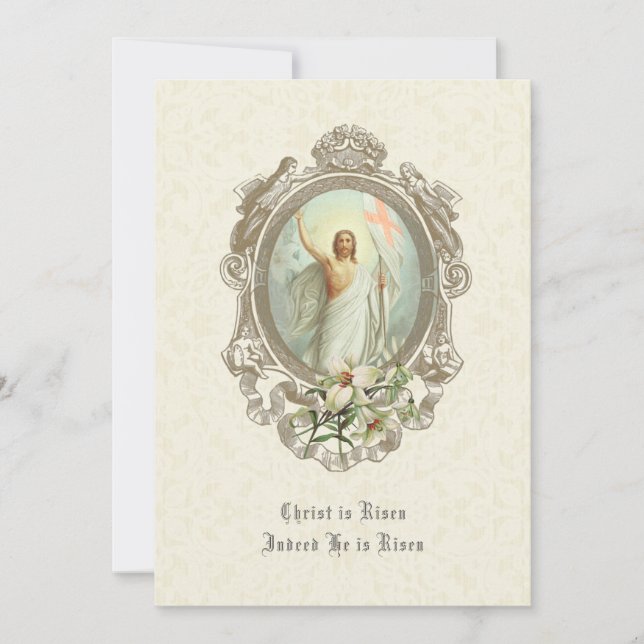 Päskaupståndelse Jesus Lilja Elegant  (Framsida)