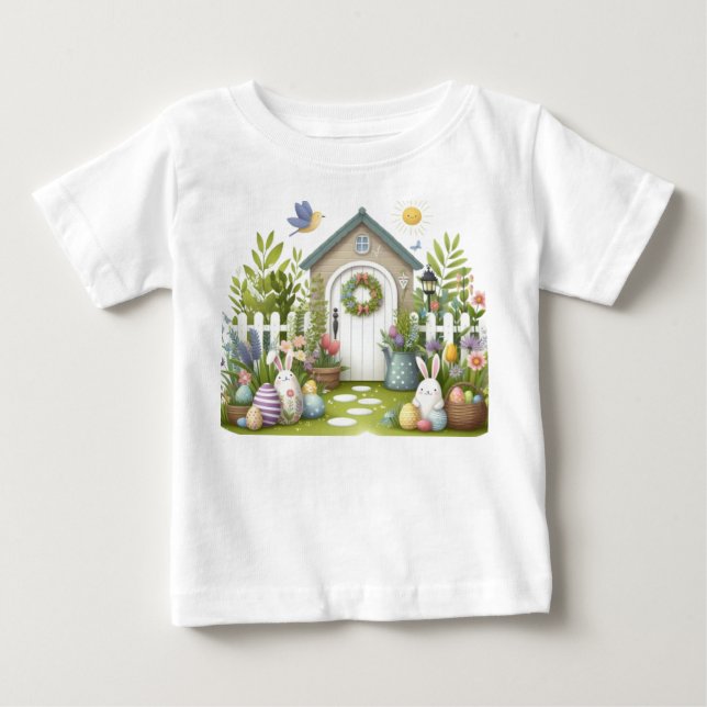 Påskbaby- och småbarns-t-shirts t shirt (Framsida)