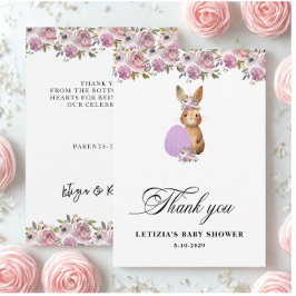 Påskbabyfest Tack Kort