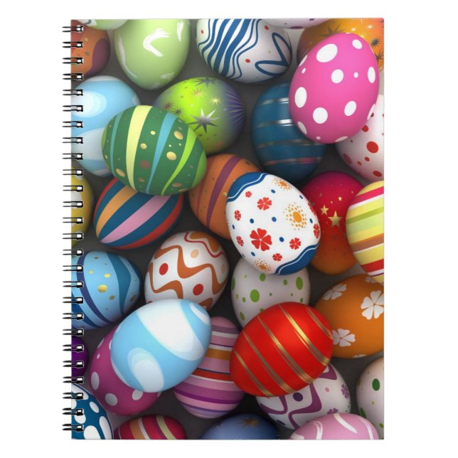 Påskbakgrund Anteckningsbok Med Spiral (Framsidan)