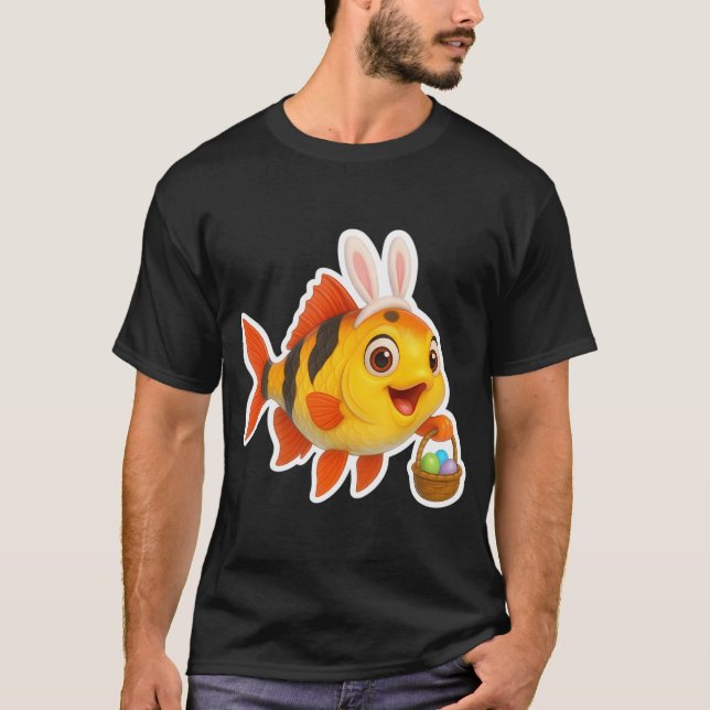 Påskbarb fisk t shirt (Framsida)