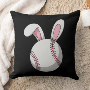 Påskbaseboll Bunny Söta kaninöron Kudde