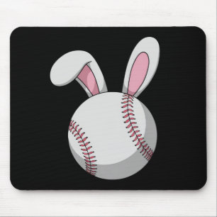 Påskbaseboll Bunny Söta Kaninöron Musmatta