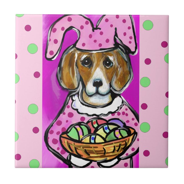 PÅSKBEAGLE KAKELPLATTA (Framsidan)