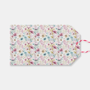 Påskblommig presentpapper uppsättning presentetikett