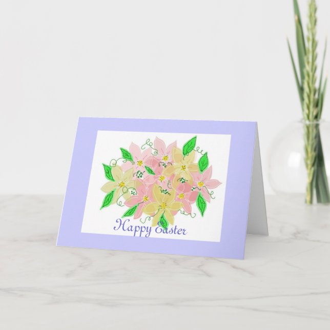 Påskblommor Helgkort (Framsida)
