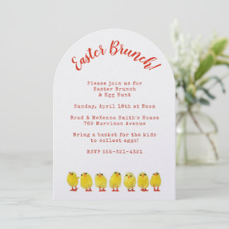 Påskbrunch & äggsökning inbjudningar